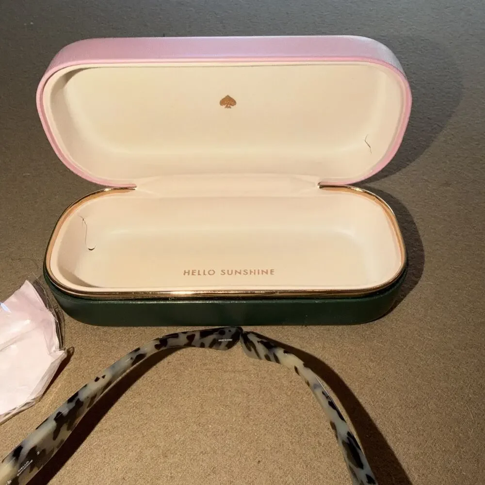 Kate Spade Jalena Sunglasses Pattern Black& Tortoise /Dark Grey Gradient Lens 49